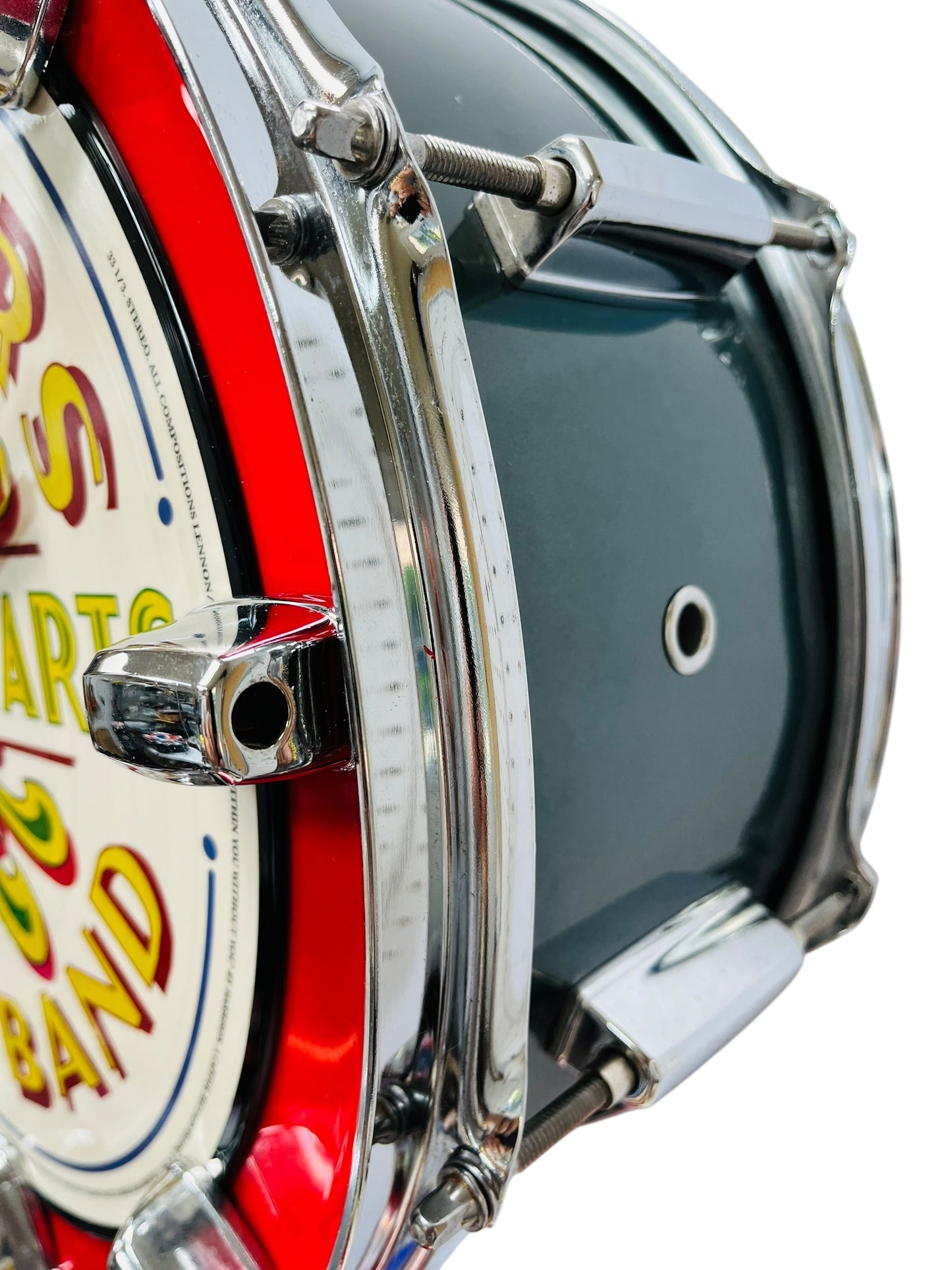 Sgt Pepper Snare Drum Picture Disc Wall Clock