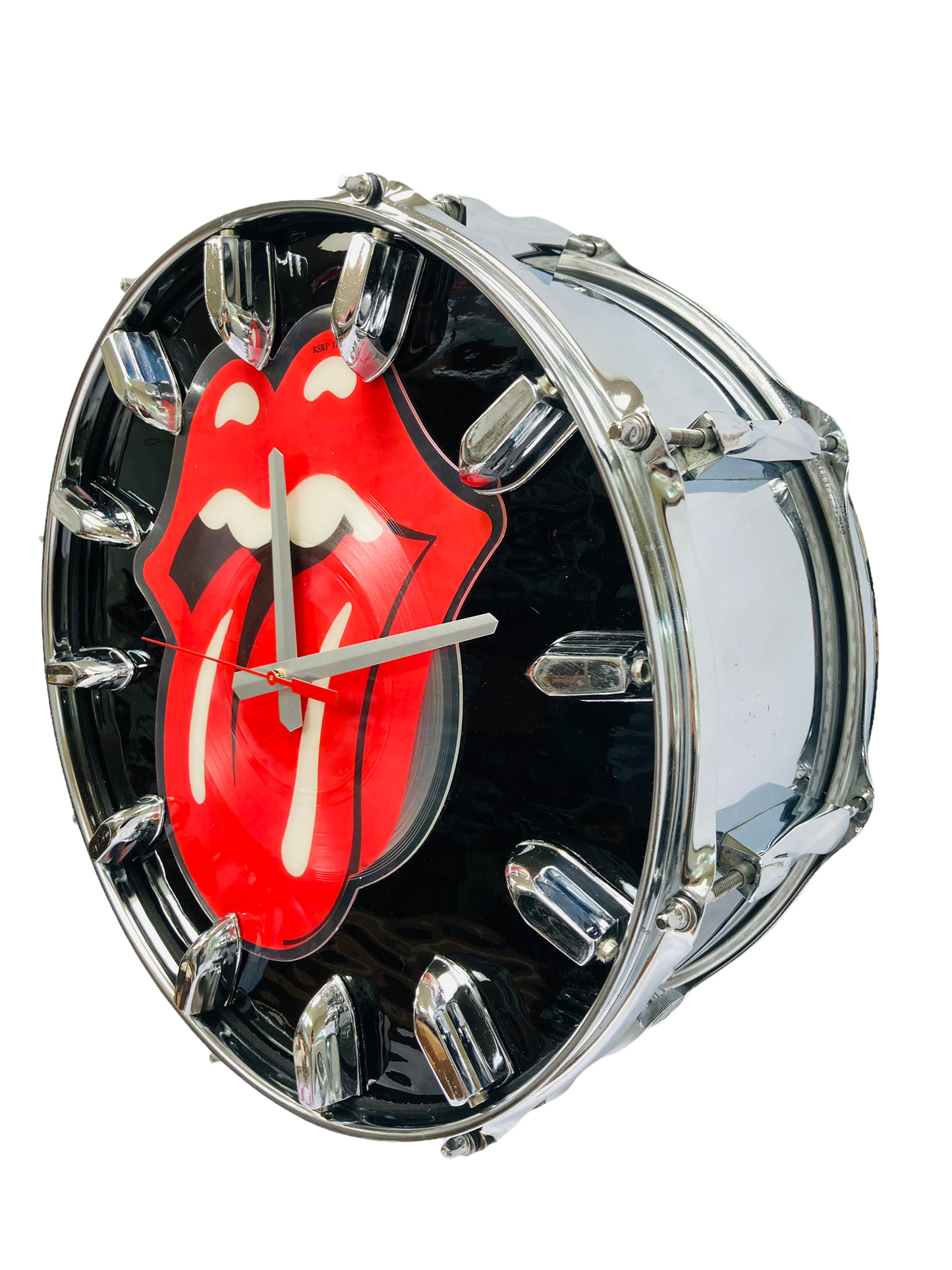 Rolling Stones Snare Drum Picture Disc Wall Clock
14” diam. Battery operated.