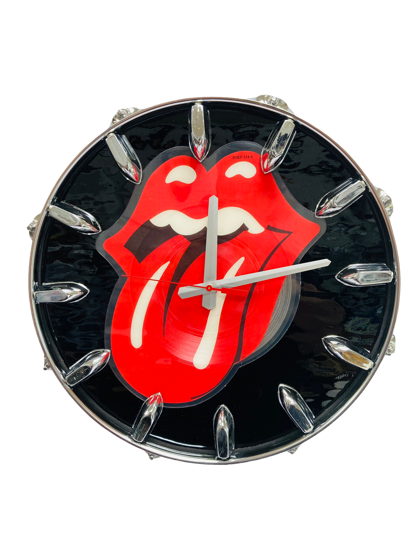 Rolling Stones Snare Drum Picture Disc Wall Clock
14” diam. Battery operated.